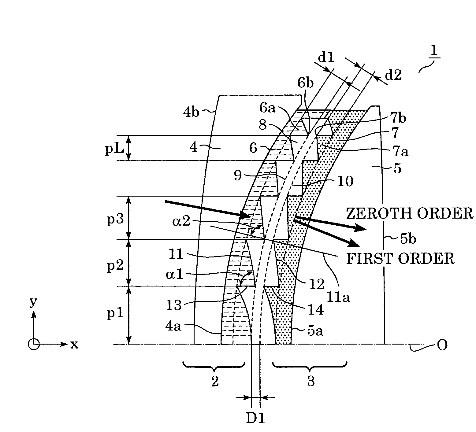 Diffractive optical element and optical system including the same