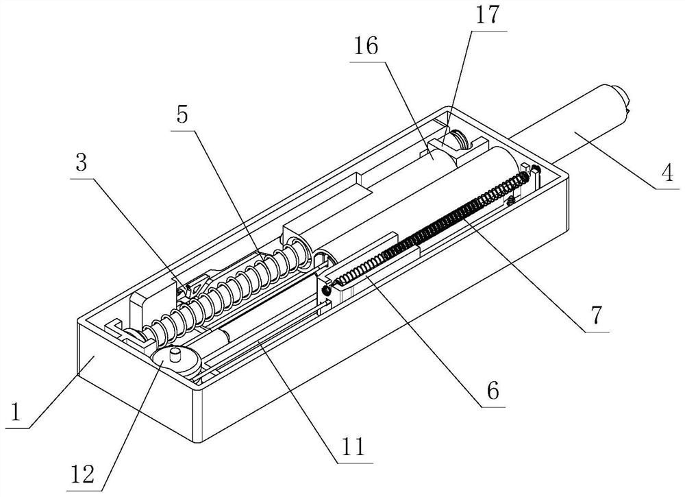 Pressing rebounding device convenient to debuckle