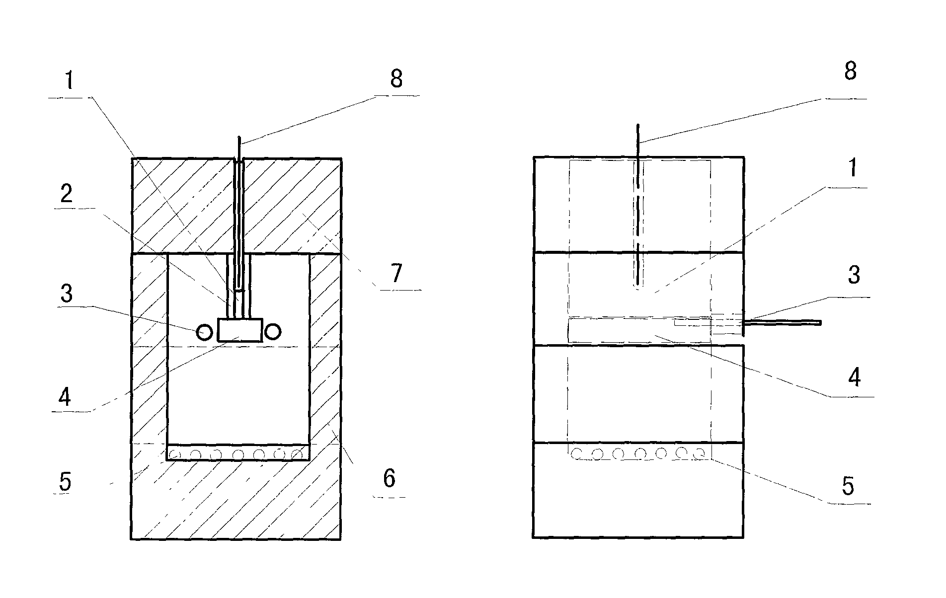 Electric furnace for expansive fireproof coating field detection and detecting method