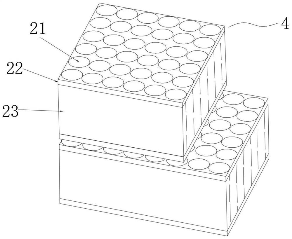 Lithium battery pack temperature equalization mechanism