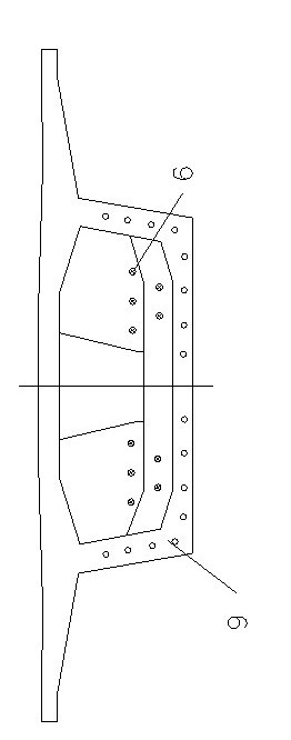 Partial external prestressed and fine-grain reinforcing steel bar fiber reinforced cementitious composite (FRCC) railway box girder