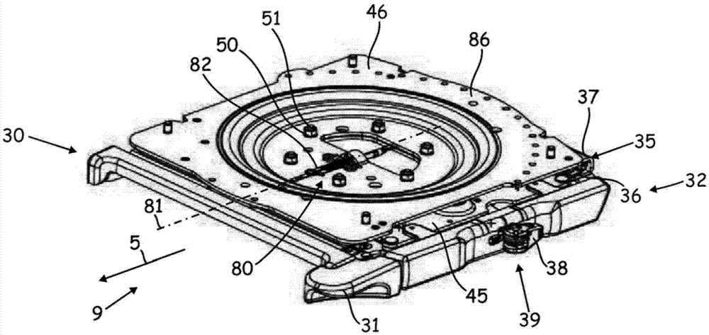 Commercial vehicle seat having a locking member