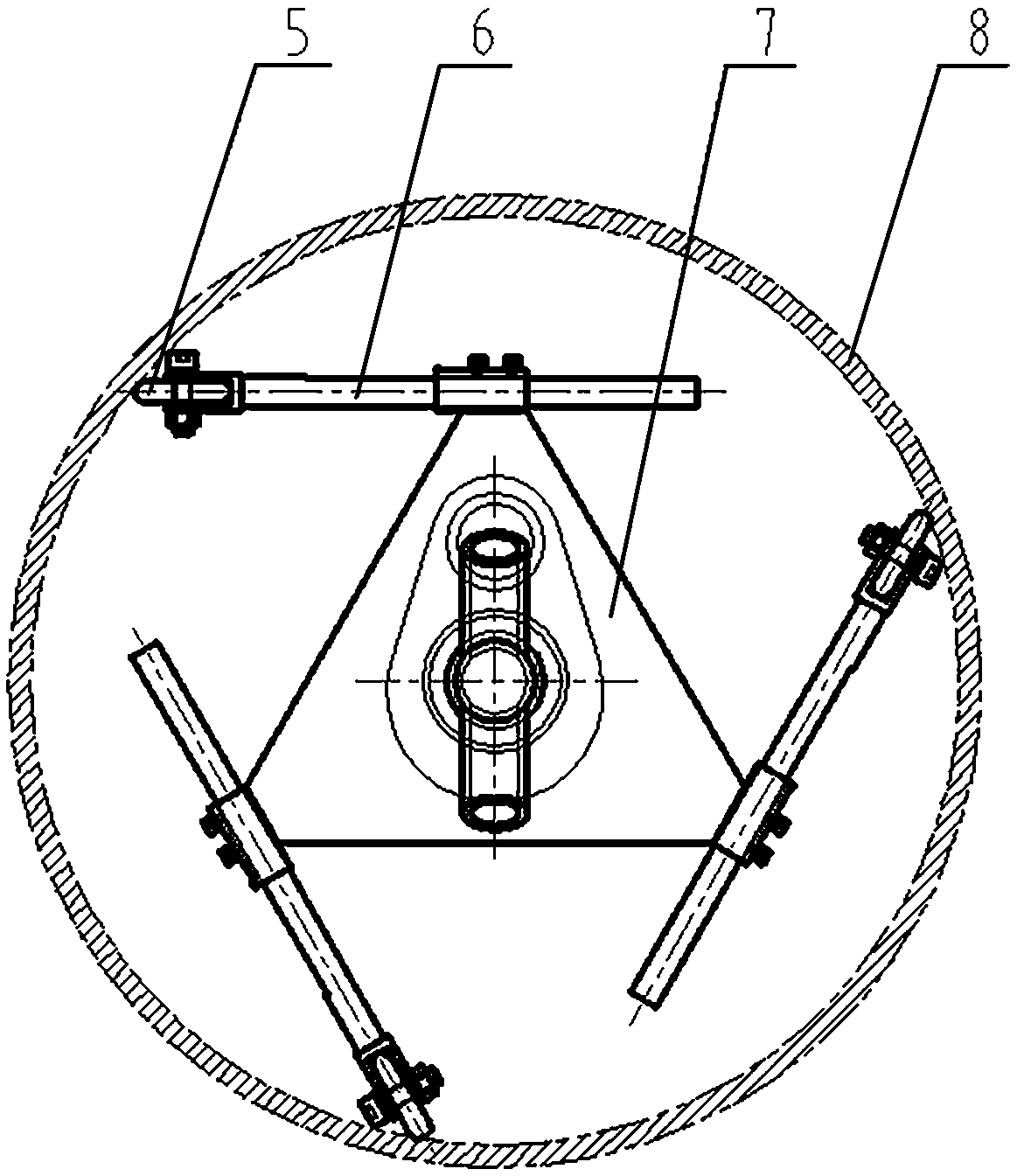 Automatic derusting and painting device for inner wall of steel tube