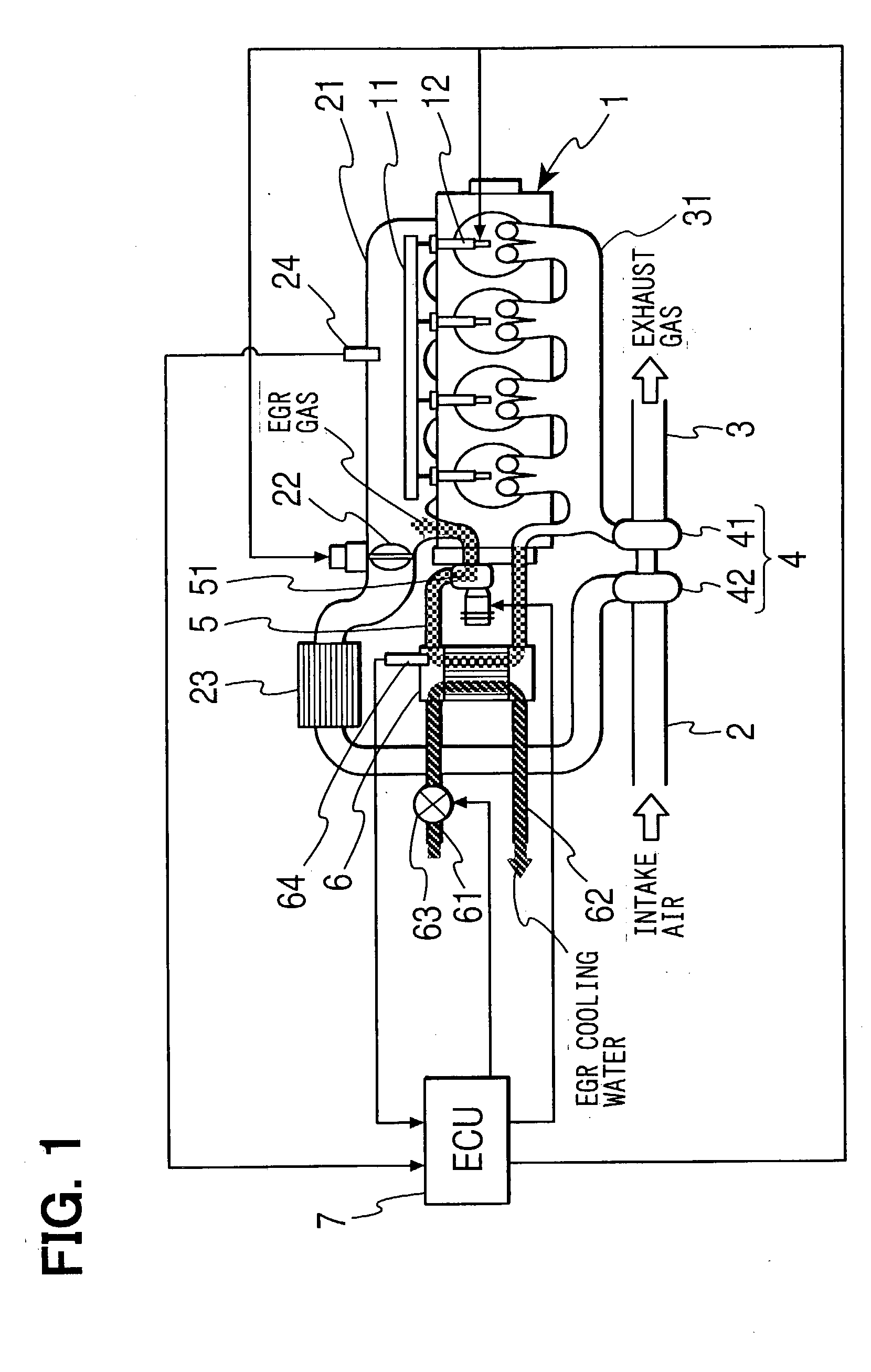 Exhaust gas recirculation system having cooler