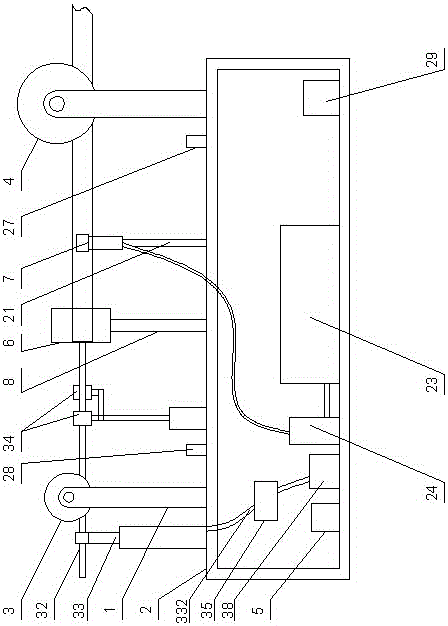 On-line de-icing device for power transmission line