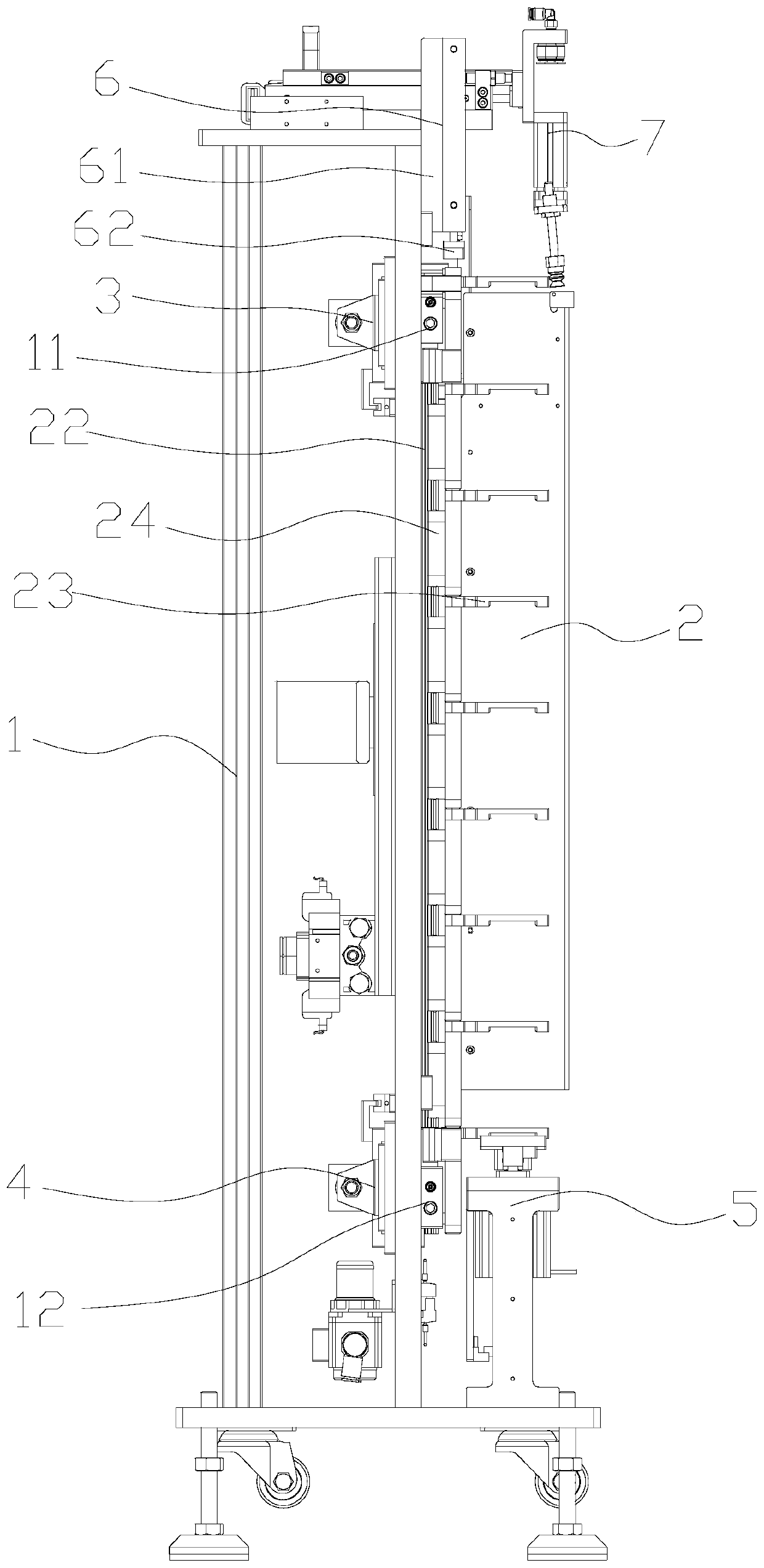 Layered conveying mechanism