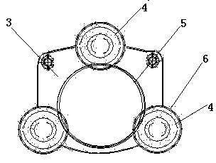 Double-layer walking guide wheel set and electric hoist employing guide wheel set