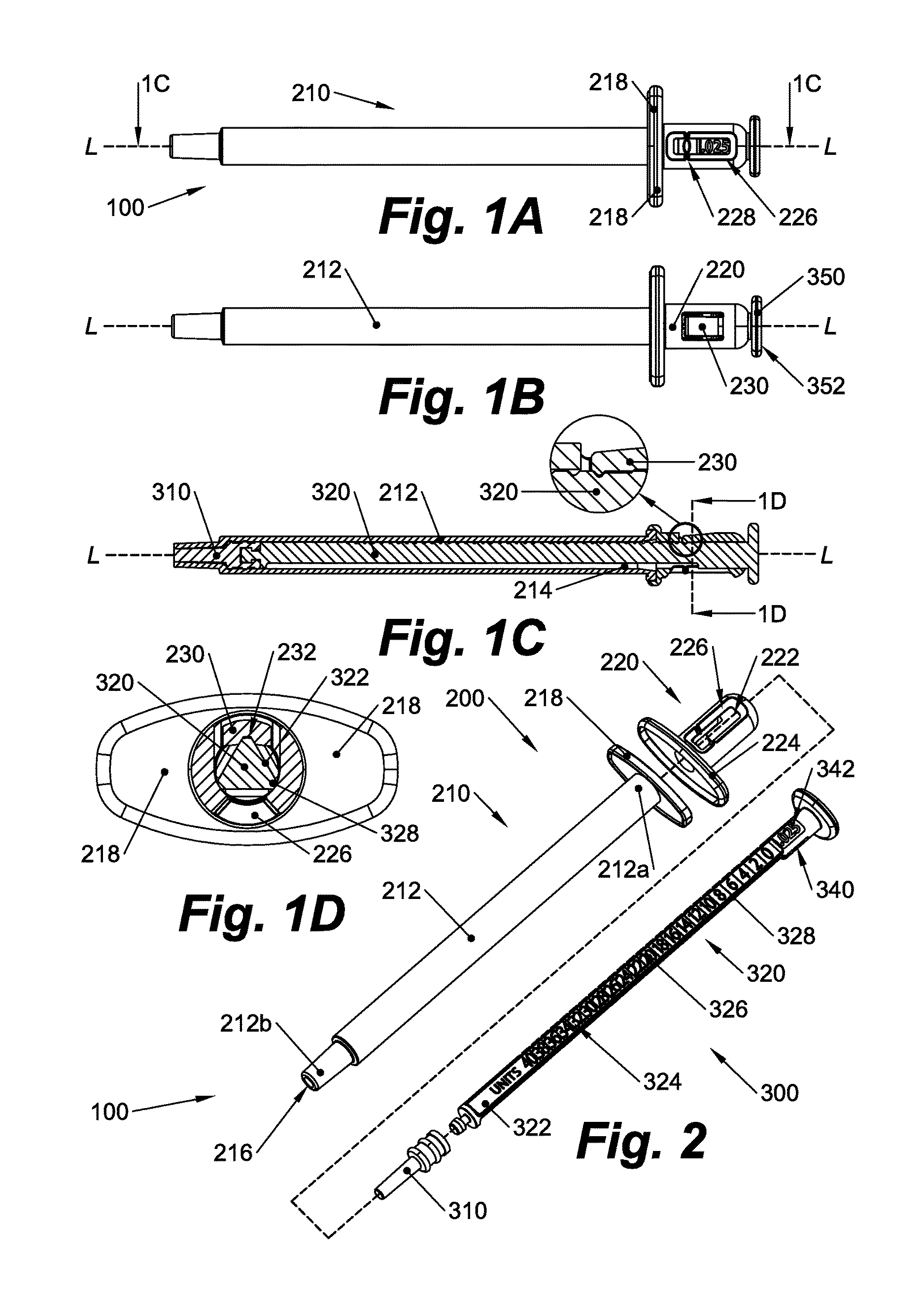 Syringe with alternatively selectable graduations