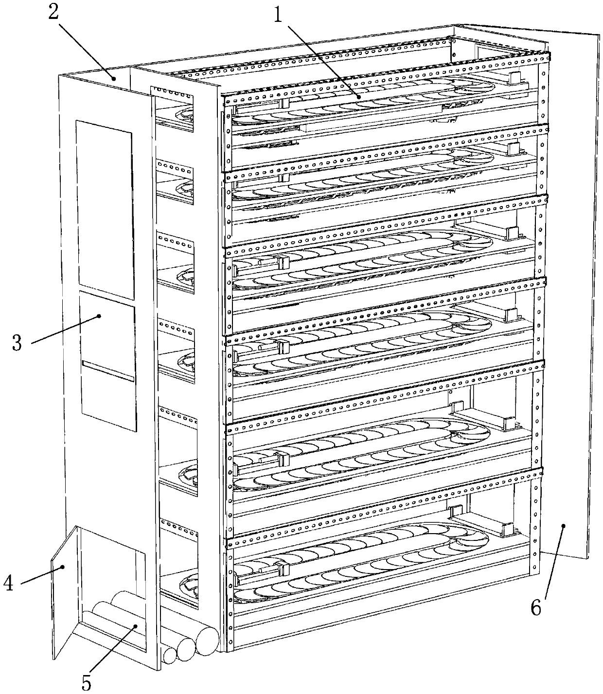 Ultra-high space utilization rate intelligent express cabinet control method