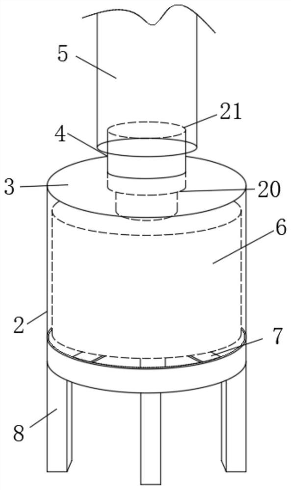 Anesthetic gas recovery device for animal anesthesia machine