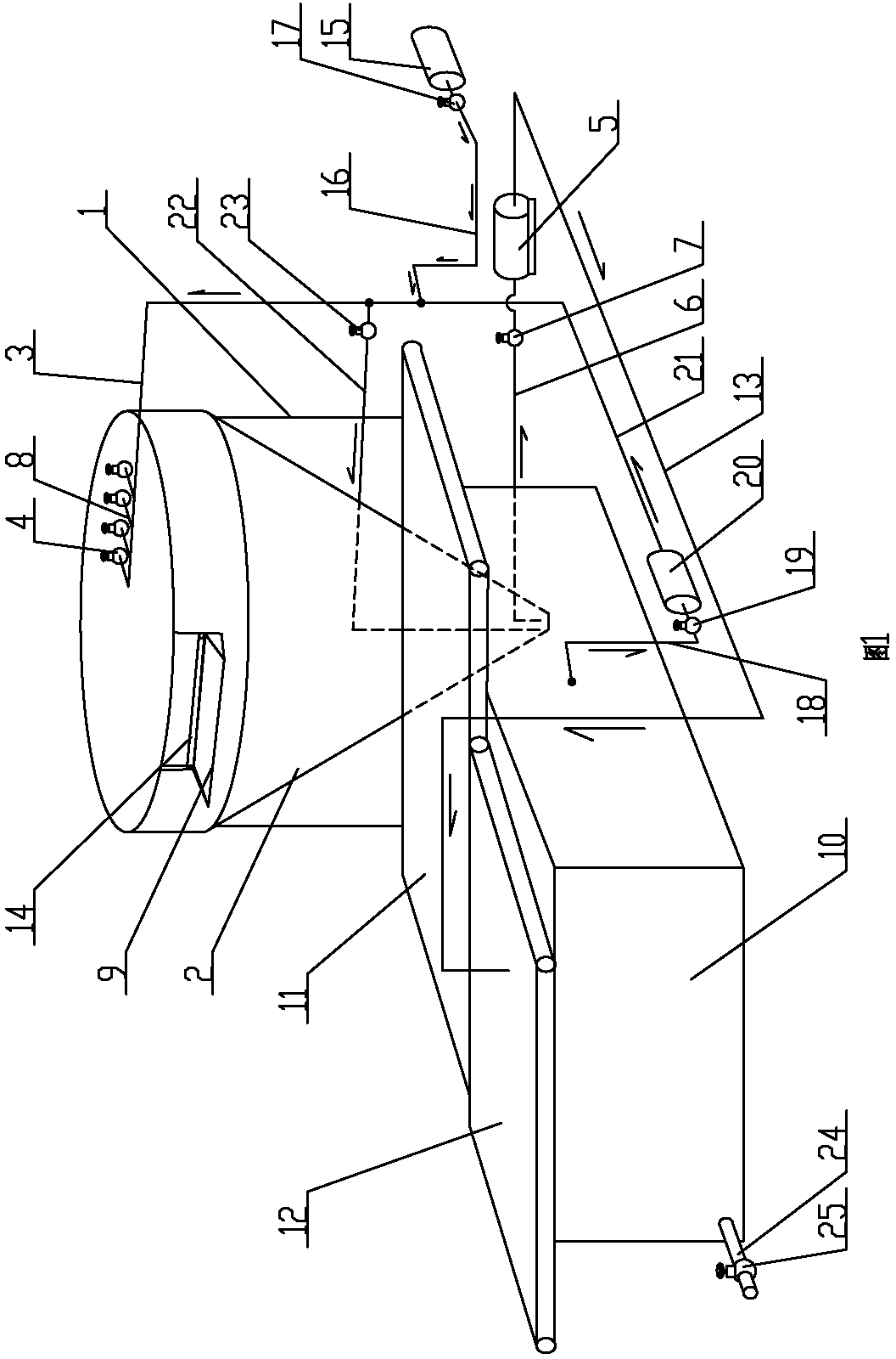 Eddy suspension-type seedcase-seed separator