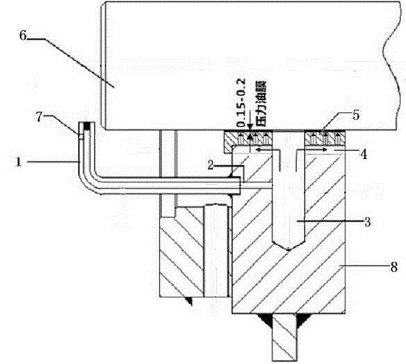 Lubrication structure of babbitt alloy sliding bearing bush for speed increasing machine