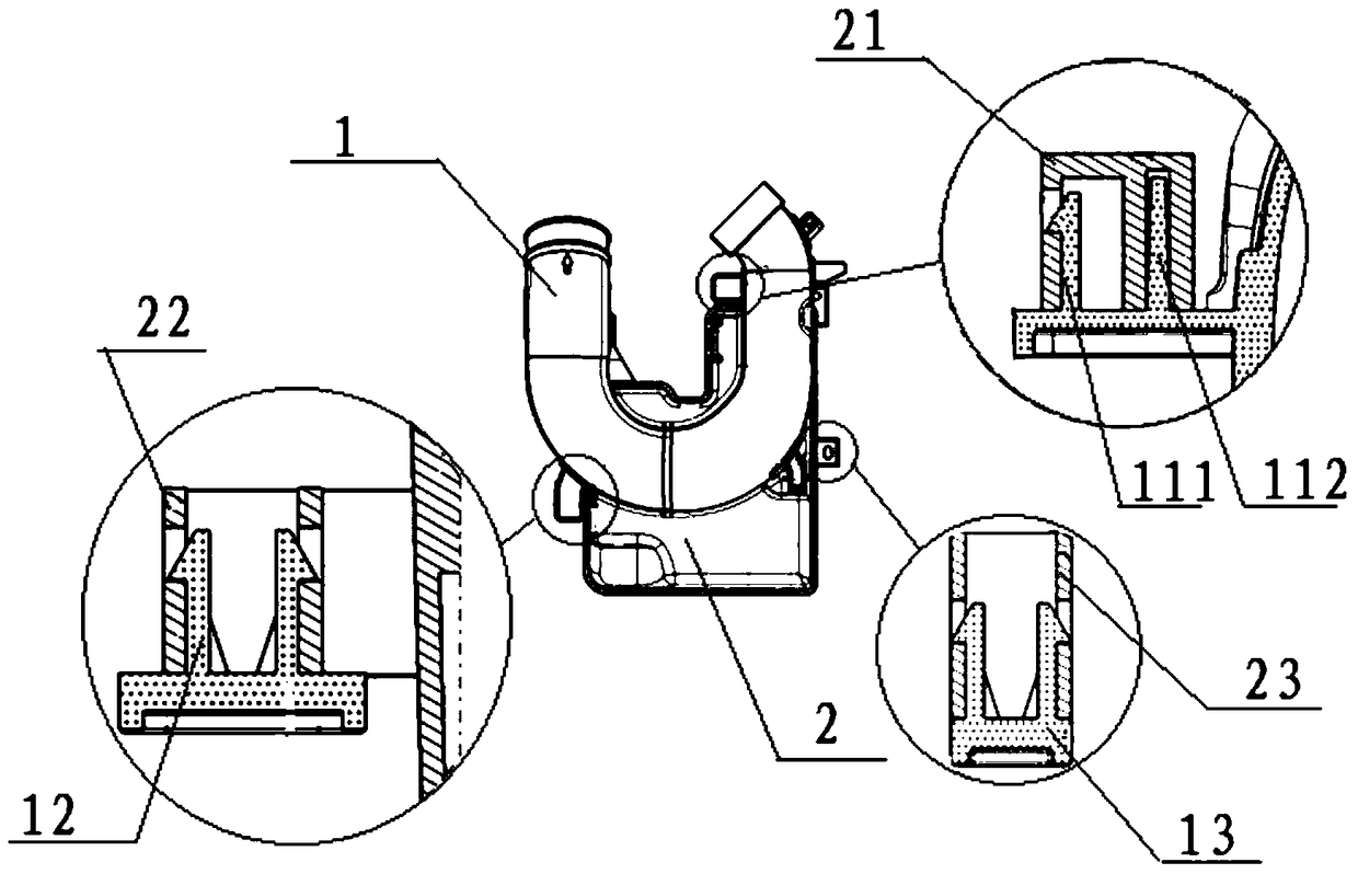 A vehicle air duct member