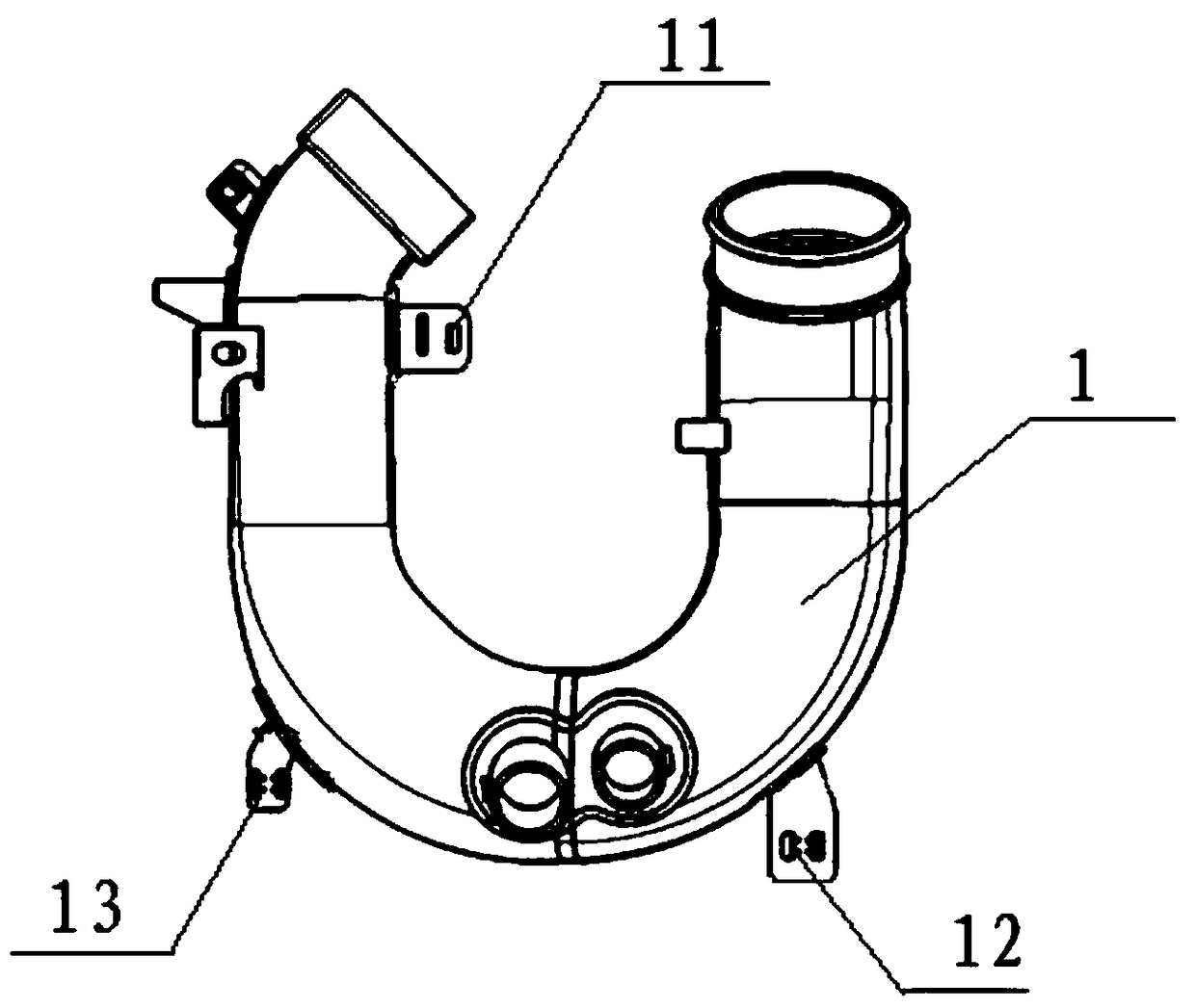 A vehicle air duct member