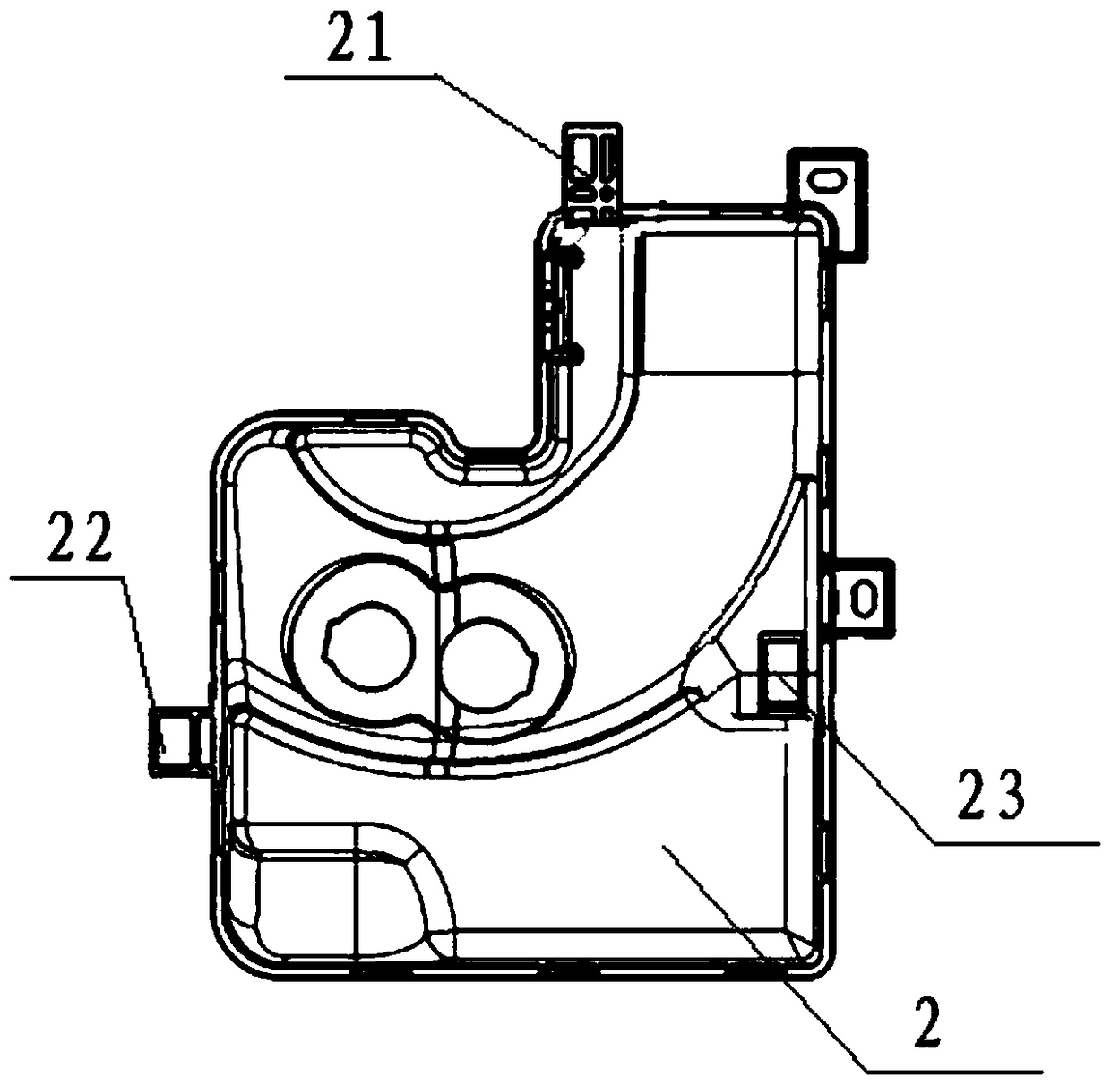 A vehicle air duct member