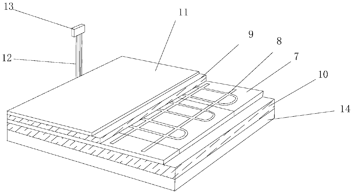 Modular electric heating system for radiant floor heating