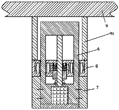 Medical bearing platform capable of rising and falling