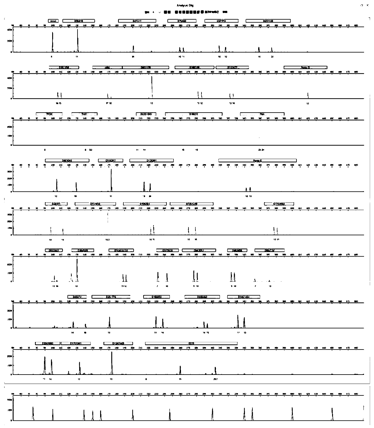 STR gene data analysis method