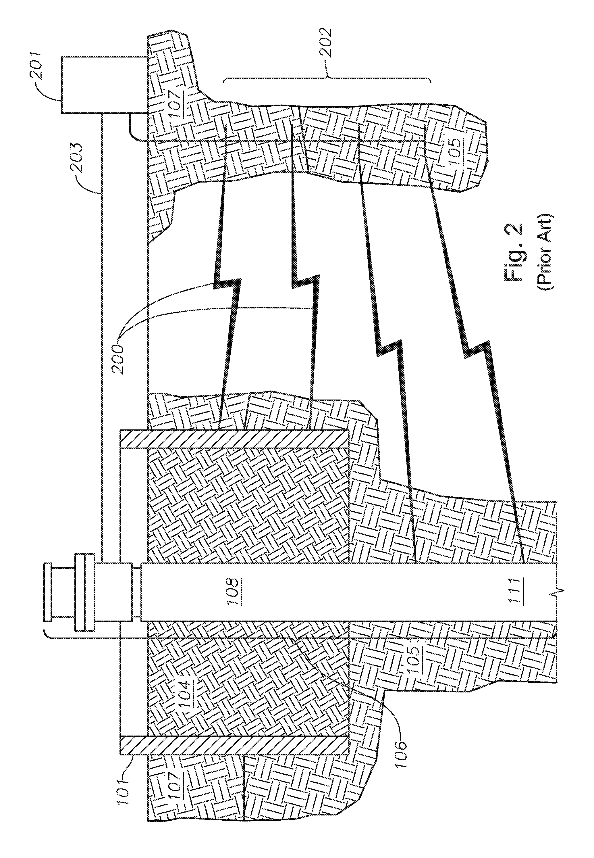 System, apparatus, and method for utilization of bracelet galvanic anodes to protect subterranean well casing sections shielded by cement at a cellar area