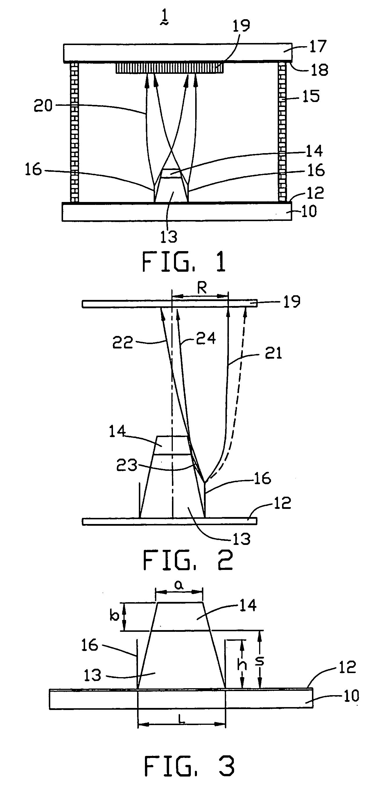 Triode type field emission display with high resolution