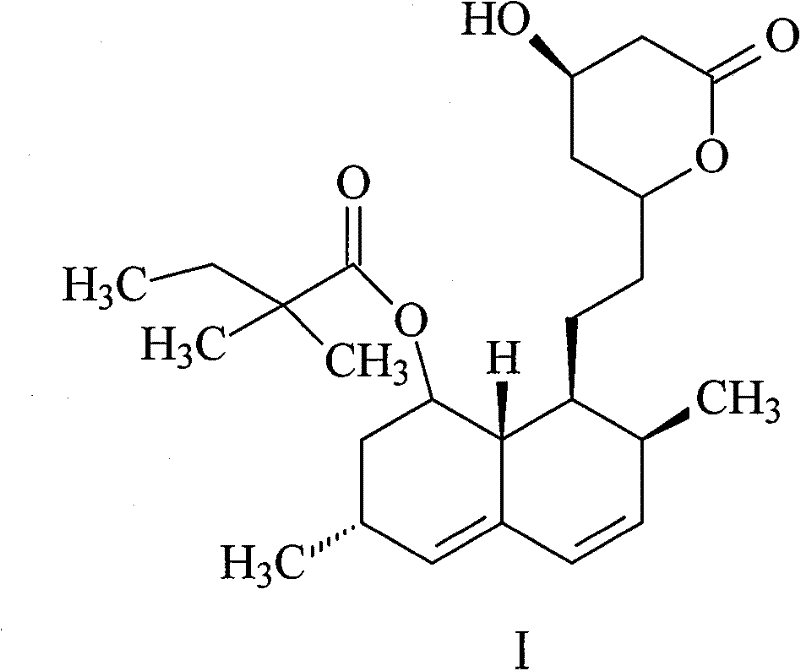 Preparation method of simvastatin