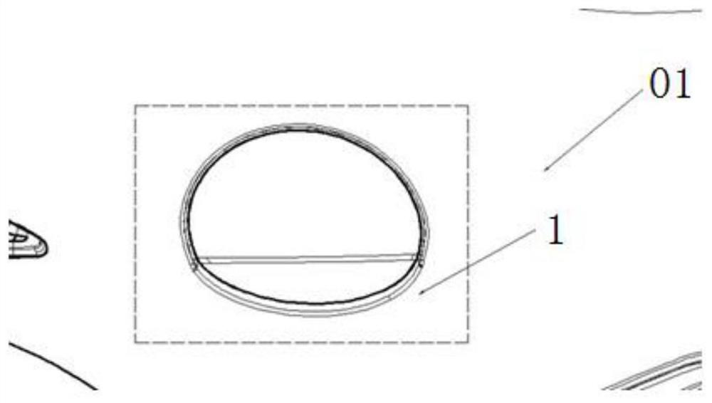 Flanging die for eliminating surface fluctuation of body-side sheet oil tank opening