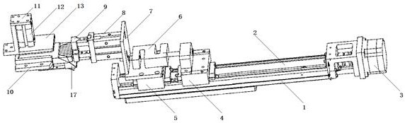 Special detection device for pulling force of aluminum paper pulling piece of packaging box