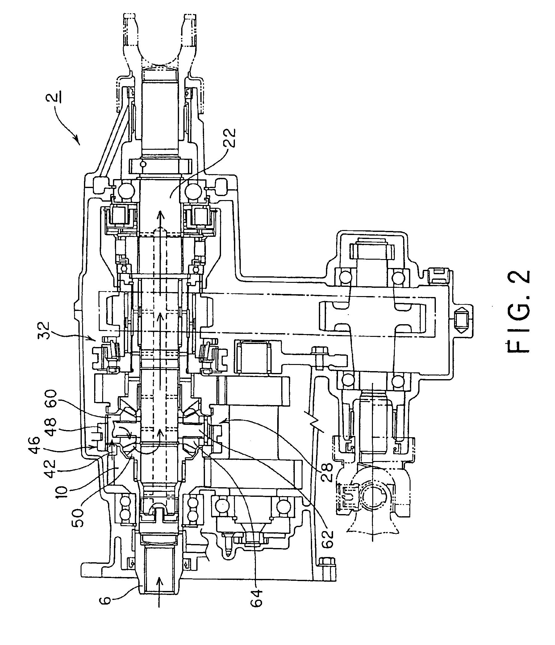 Transfer for a four-wheel drive vehicle