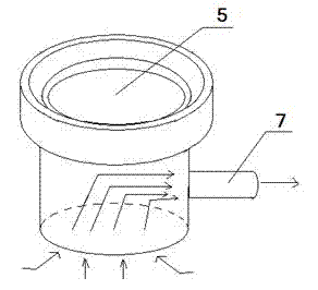 Sample inlet device of laser ablation plasma mass spectrum