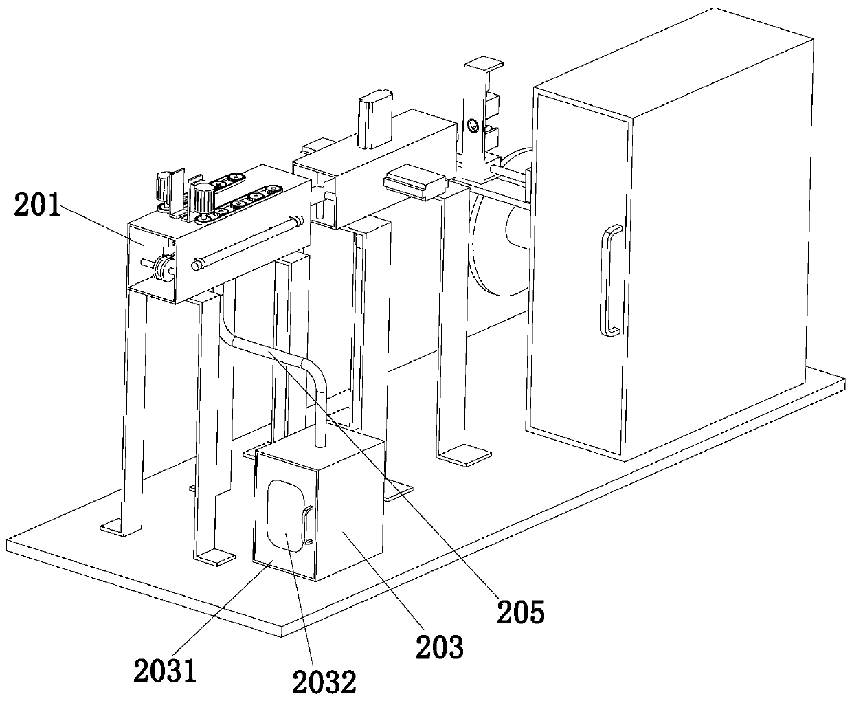 Cable rotation type winding device