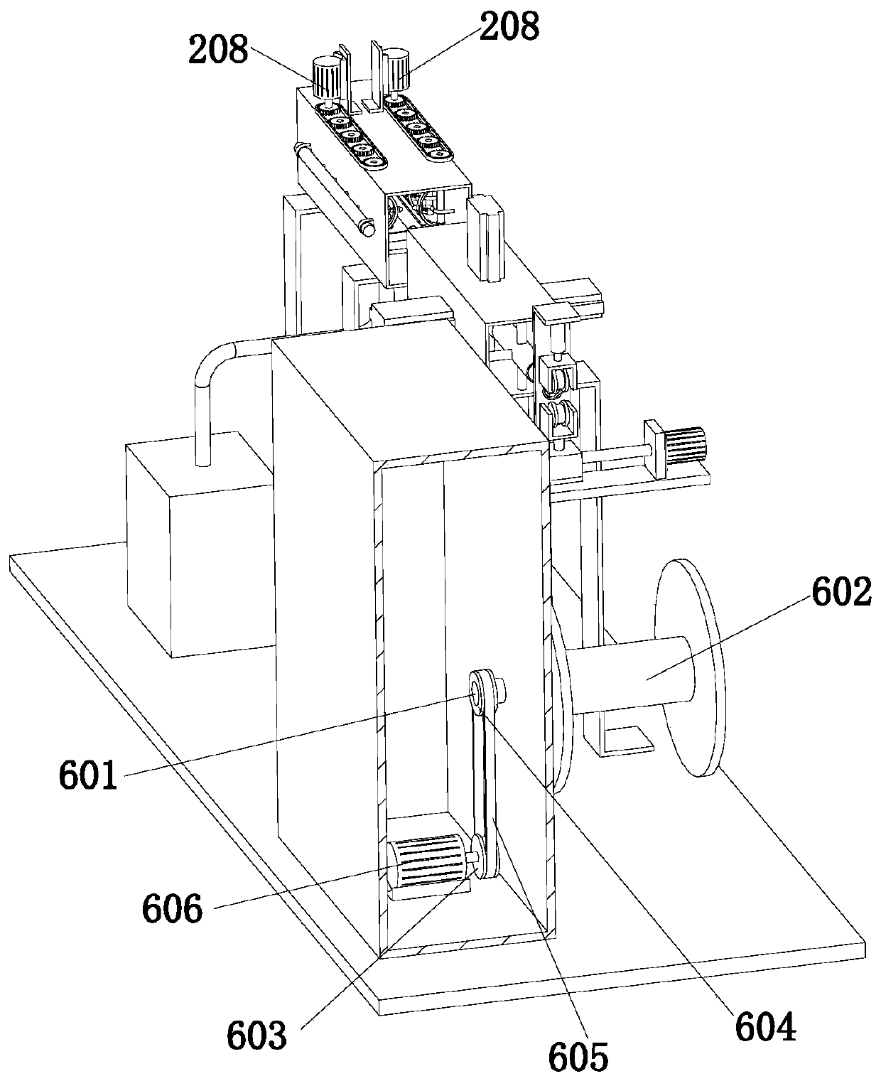 Cable rotation type winding device