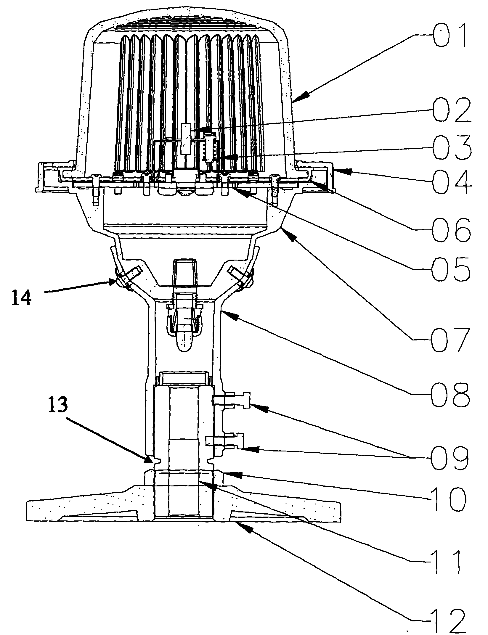 Airport vertical type runway sidelight capable of fast replacing light source