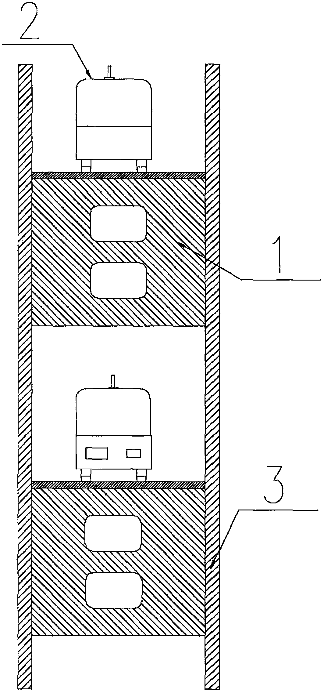 Small agricultural overhead rail car