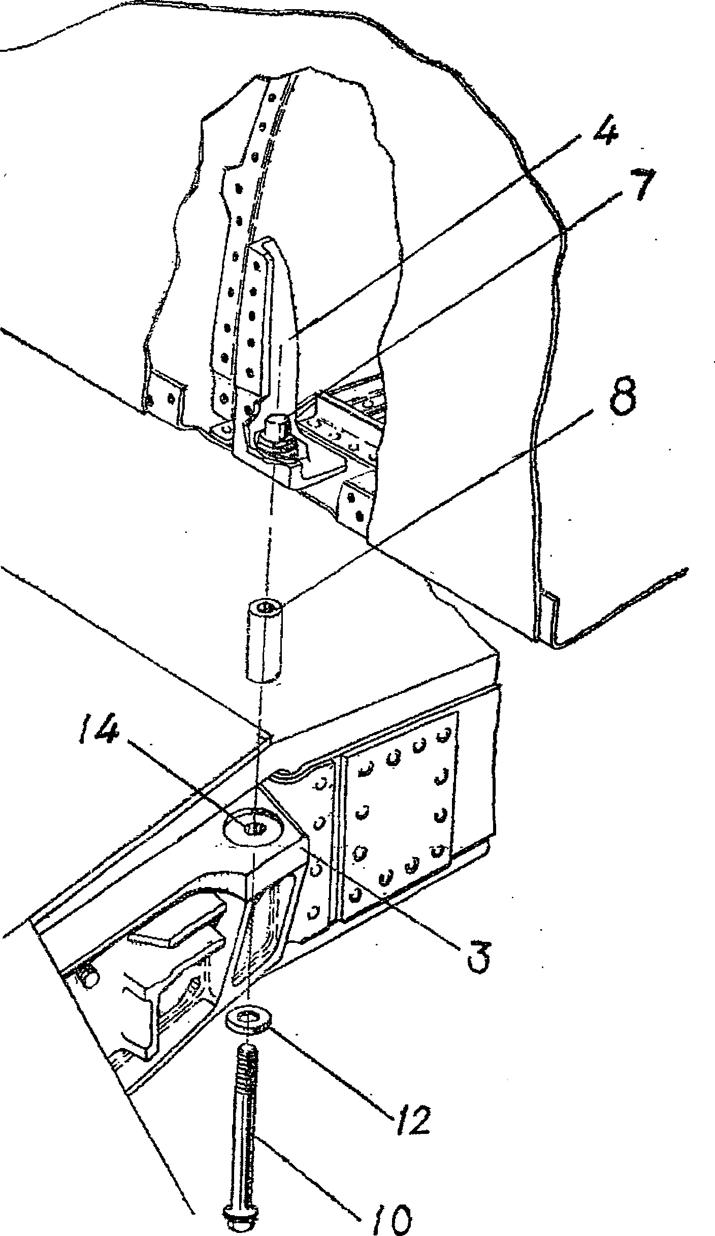 Connecting structure for unmanned aerial vehicle body and wing