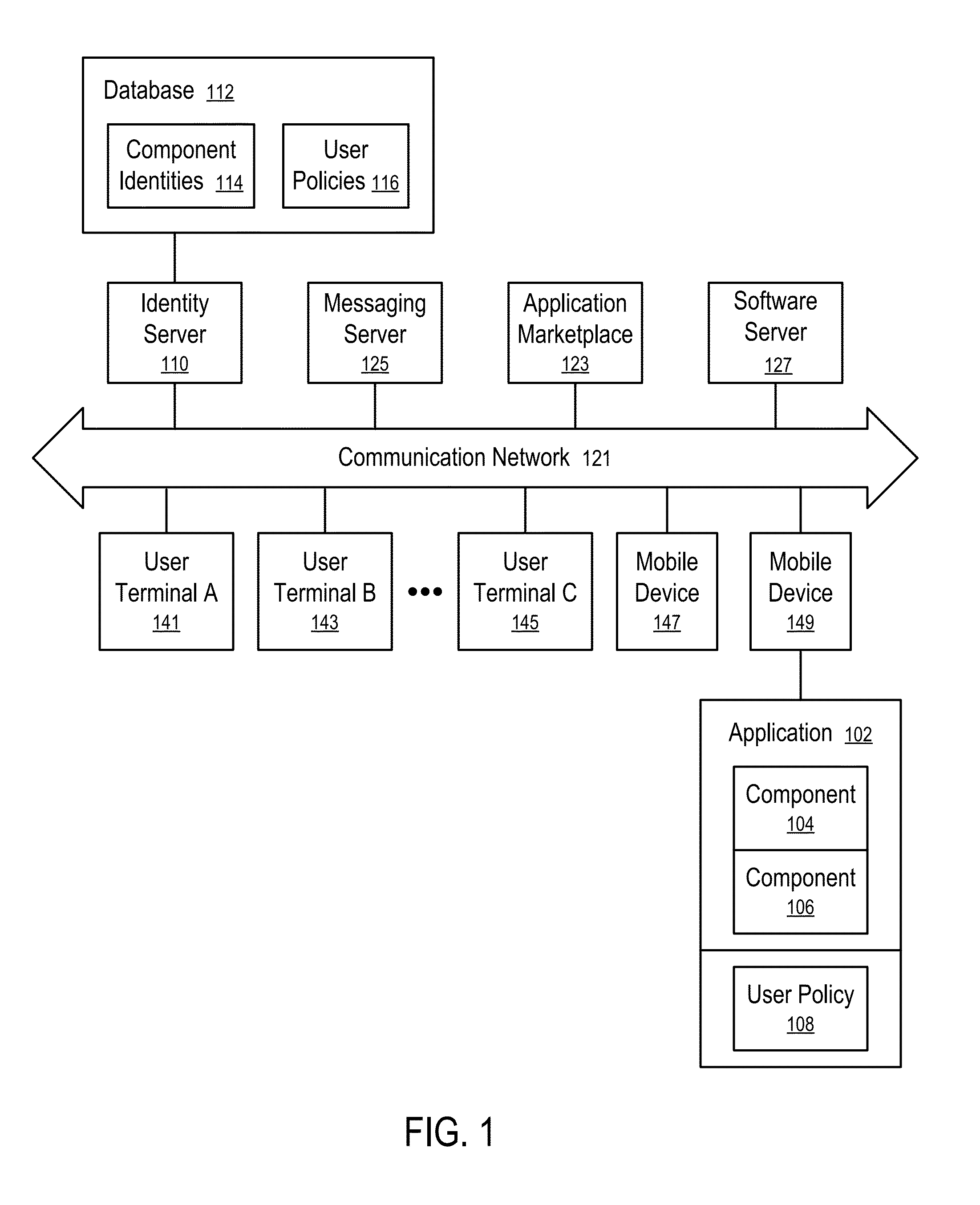 Expressing intent to control behavior of application components