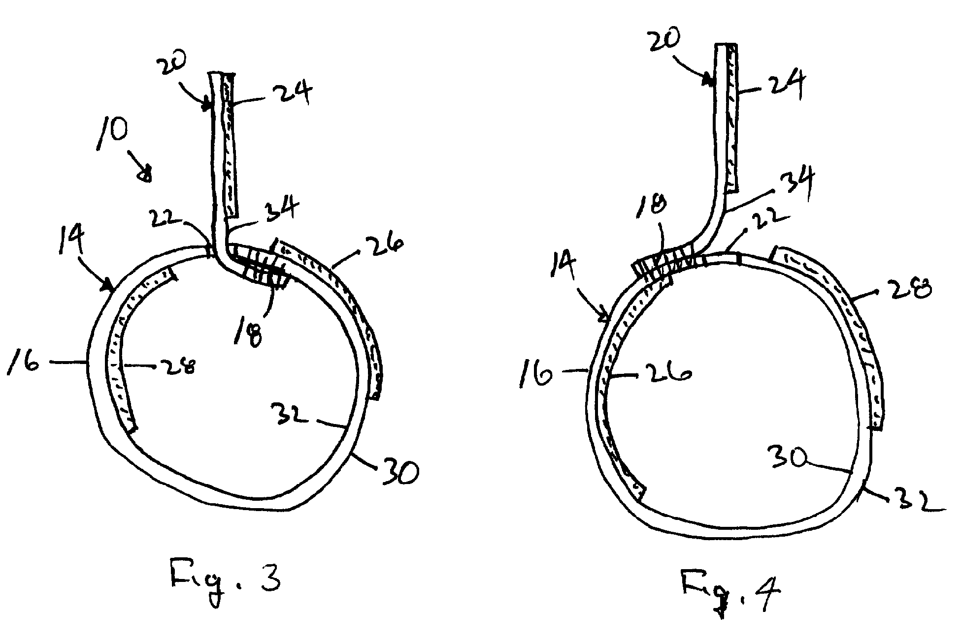 Cuff closure for reversible garments