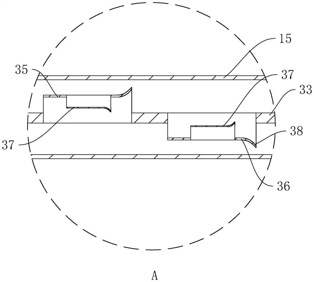 Cooling device for lean absorption liquid in ethylene oxide production system