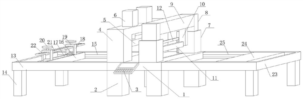 Metal material machining device