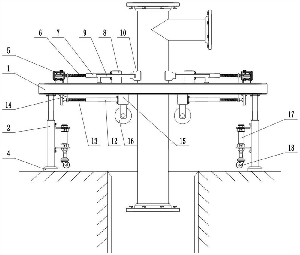 Auxiliary laying device for laying pipeline in geothermal well