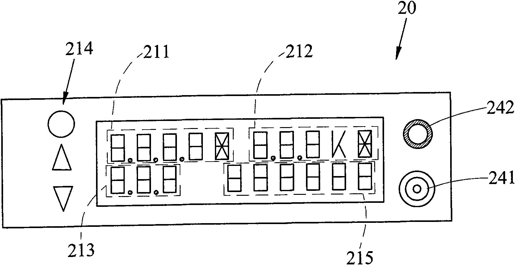 Digital display module device of rivet/nut gun