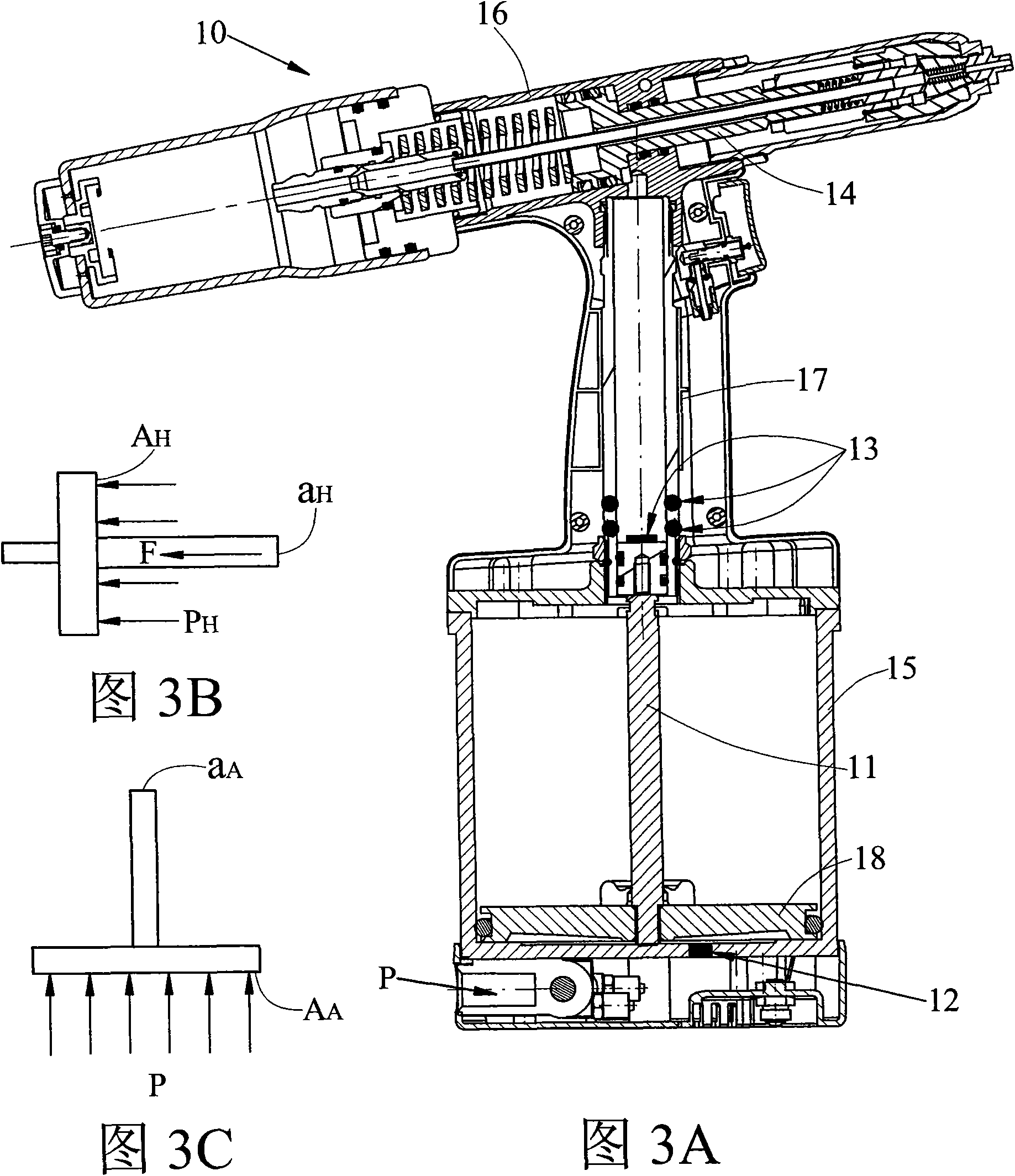 Digital display module device of rivet/nut gun