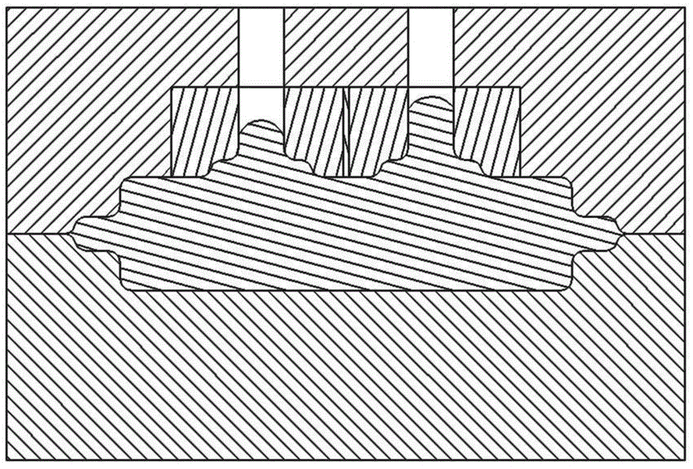 A device and method for forming die forgings based on differential temperature control