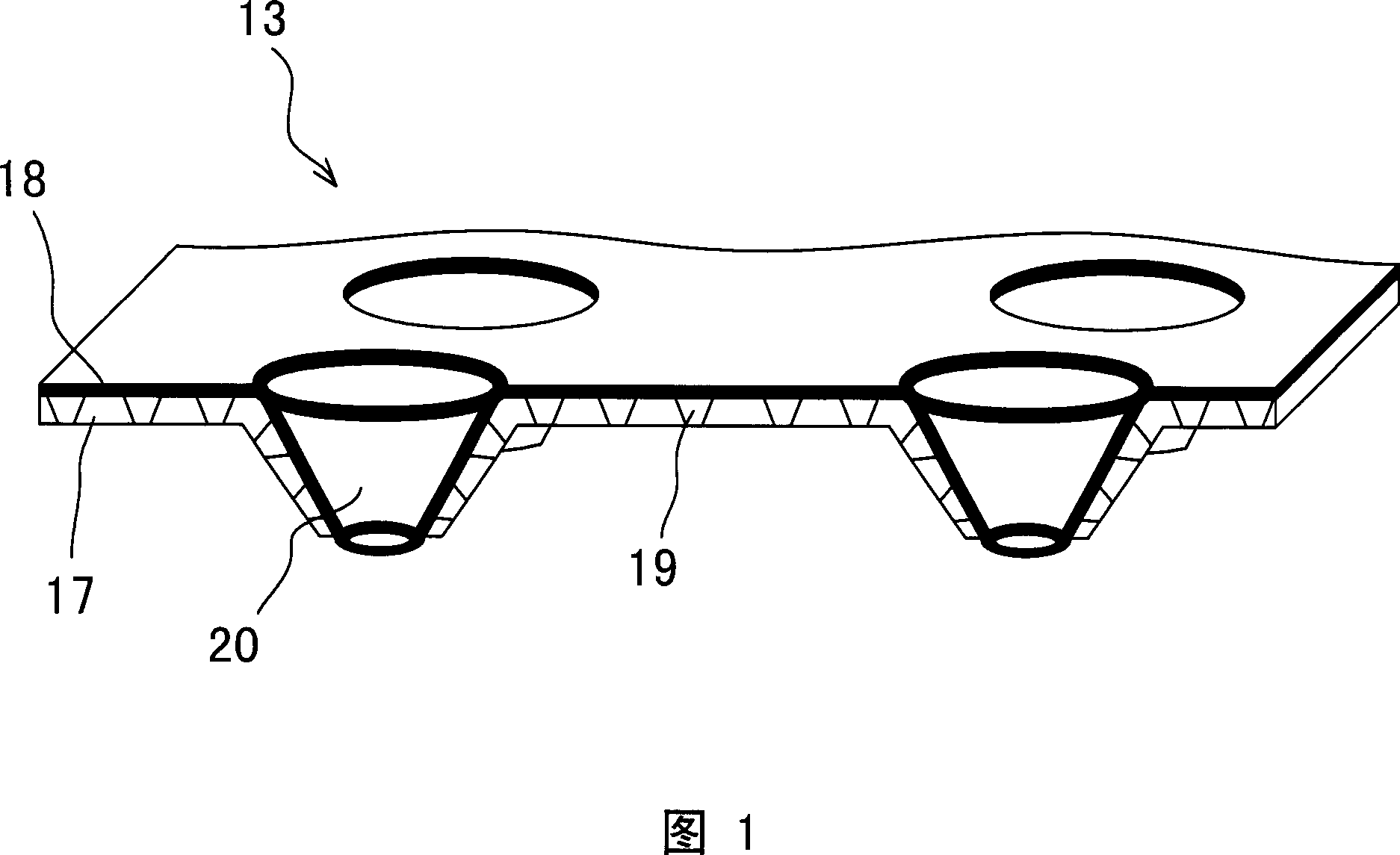 Composite punching film and its producing method