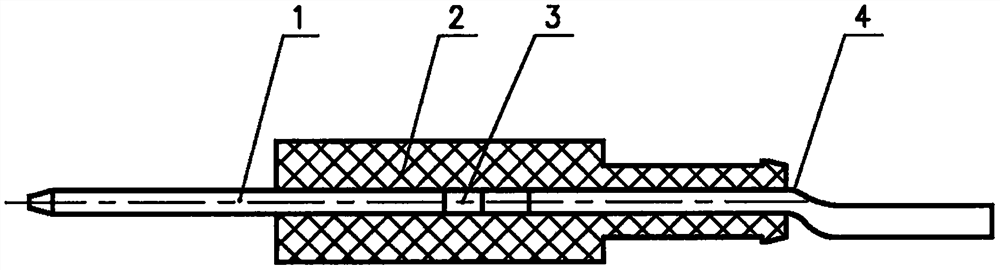 Contact piece fixing structure with secondary positioning