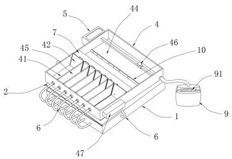 Dam piping simulation damage observation device and use method thereof