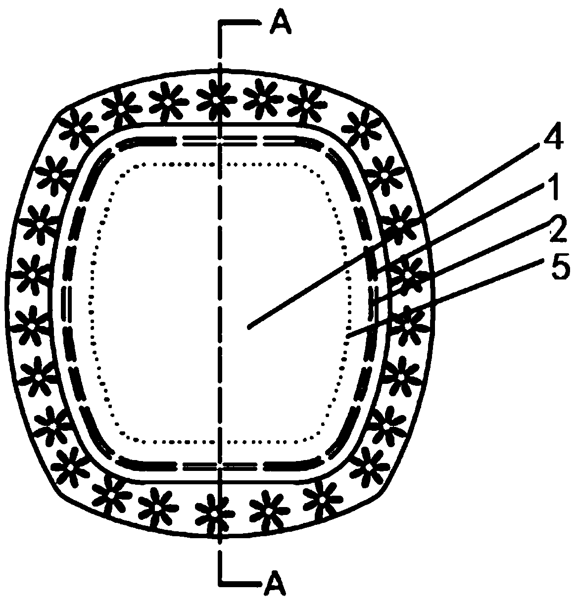 Compounded transverse flow guide layer of anti-galactorrhea pad and preparing method thereof and anti-galactorrhea pad