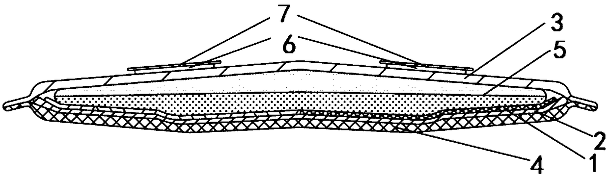 Compounded transverse flow guide layer of anti-galactorrhea pad and preparing method thereof and anti-galactorrhea pad