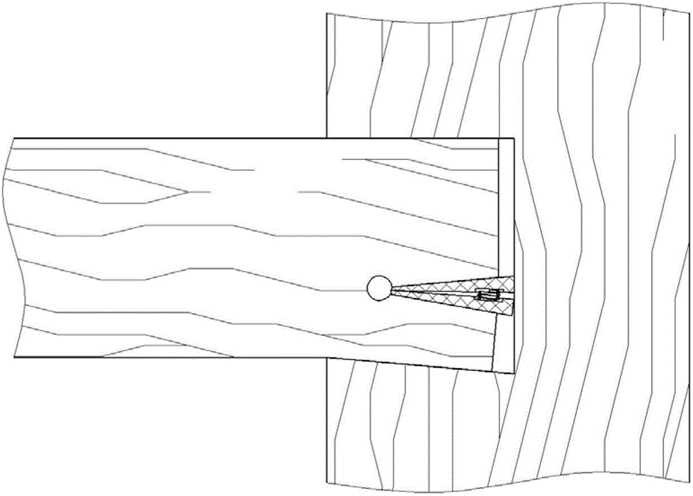 Tenon and mortise combined structure of wood product