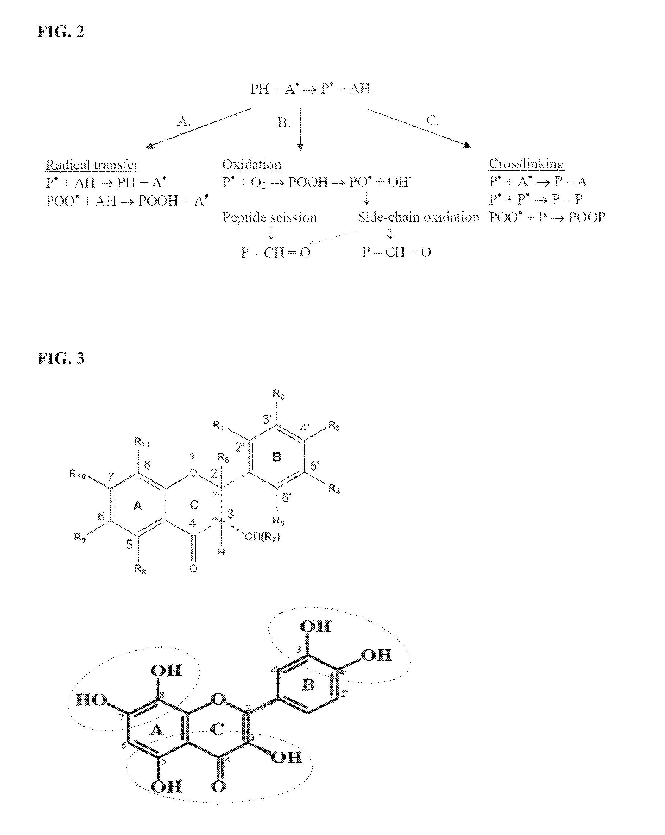 Method of using dietary ingredients dihydroquercetin (taxifolin), arabinogalactan and arabinogalactan in combination with dihydroquercetin (taxifolin) for applications in food products