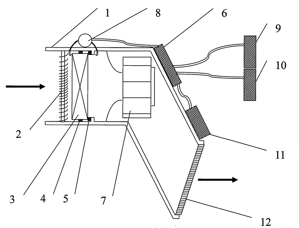 Efficient fresh air filtering method and system for automobile air conditioner